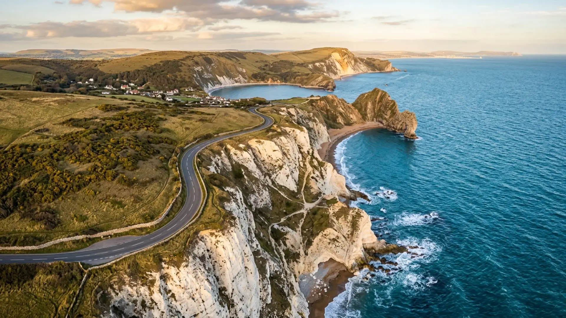 The Dorset coast, at the outer edge of coverage